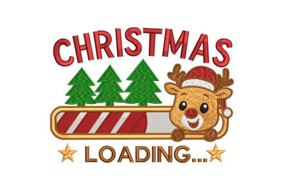 Christmas Loading, Reindeer Embroidery Review