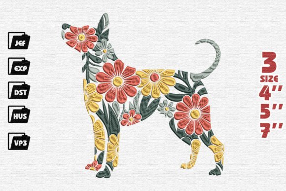 Floral Dog Silhouette Embroidery Review