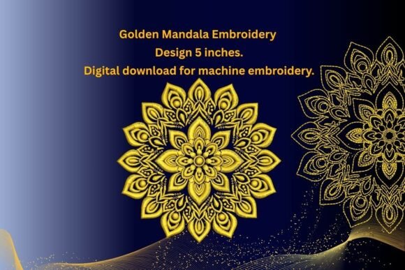 Golden Mandala Embroidery Design Review