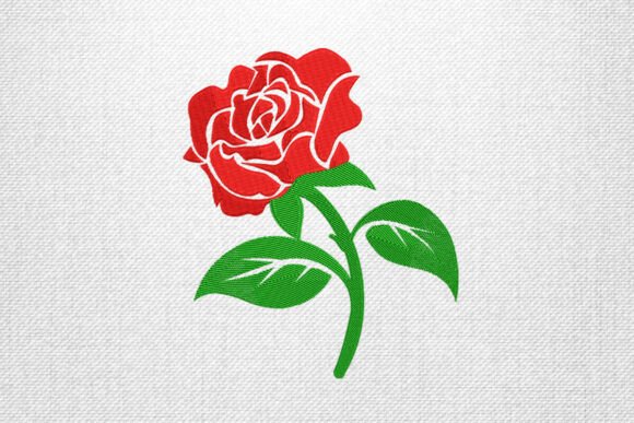 Red Rose Embroidery Design Pattern Review