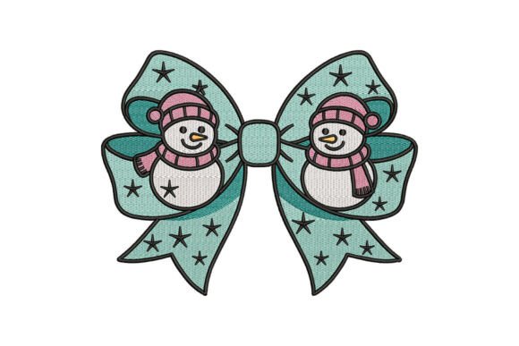 Snowman Bow Embroidery Design Review for Sellers