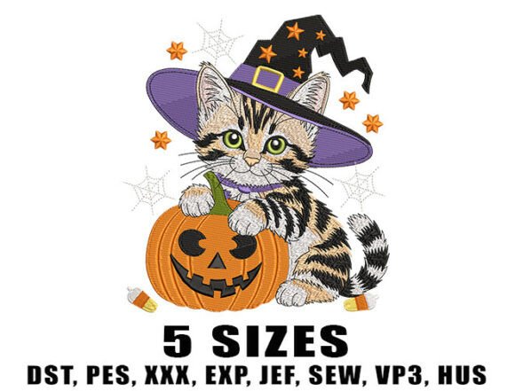 Vintage Black Cat Embroidery Design Review